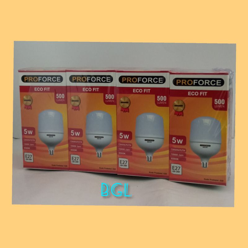 Jual LAMPU LED 5 WATT PROFORCE, LAMPU LED 5 WATT, LAMPU LED GARANSI ...