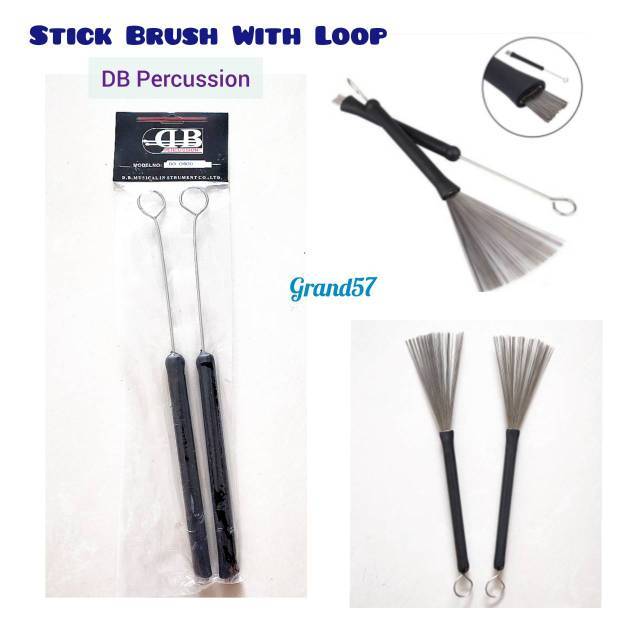 Jual Stick brush wire drum loop DB stik brush drum cajon metal steel ...