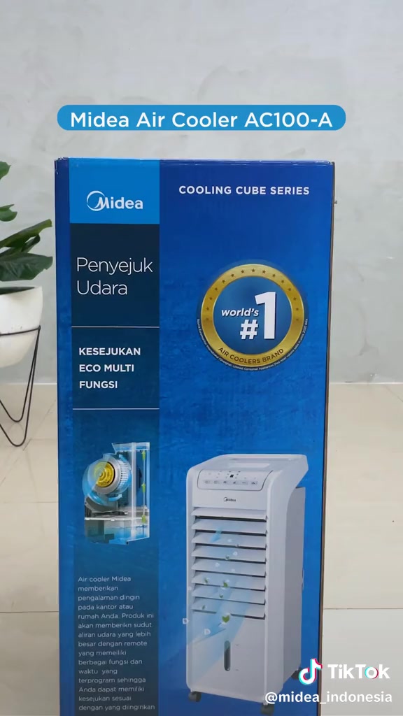 Jual MIDEA AIR COOLER 6L AC100-A AC100A AC 100A HEPA FILTER AIR COOLER ...