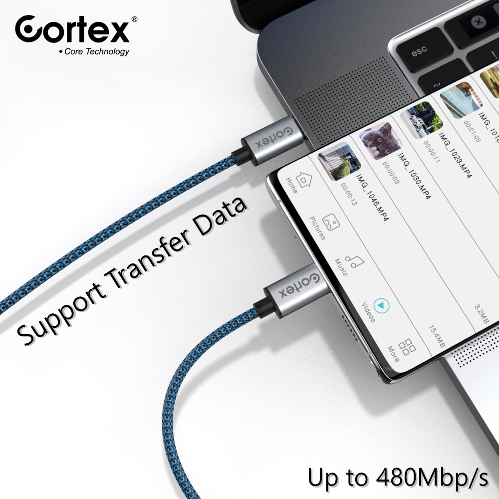 Jual Cortex Power - KE-211 KABEL DATA PD Type C to Type C FAST CHARGING ...