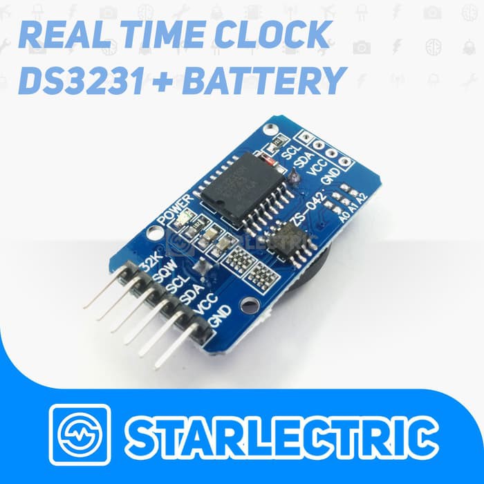 Jual Ds3231 I2C Rtc Modul + Baterai Modul Jam Arduino Raspberry Pi ...