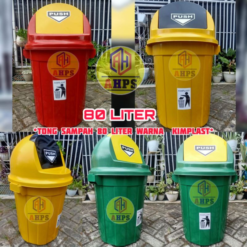 Jual Tong Sampah 80 Liter Tekan Kimplast Jumbo Tempat Sampah Besar Shopee Indonesia 8120