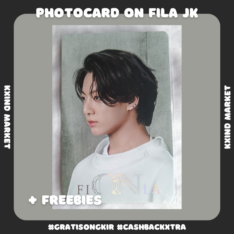 Jual Photocard Fila Jungkook BTS day night / PC JK Fila / Fila x BTS ...