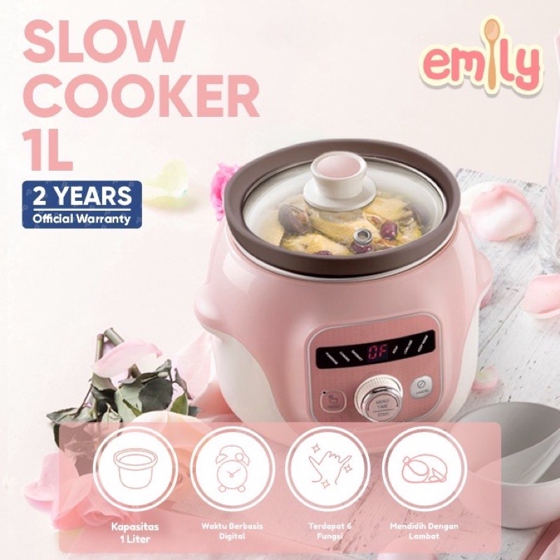 Jual Emily Slow Cooker 1 L Claypot Slow Cooker Tanah Liat 1 Liter Emily