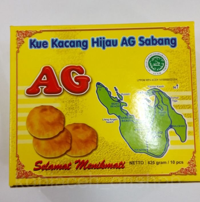 Jual Kue Bakpia Kacang Hijau Ag Sabang Khas Aceh Original Shopee