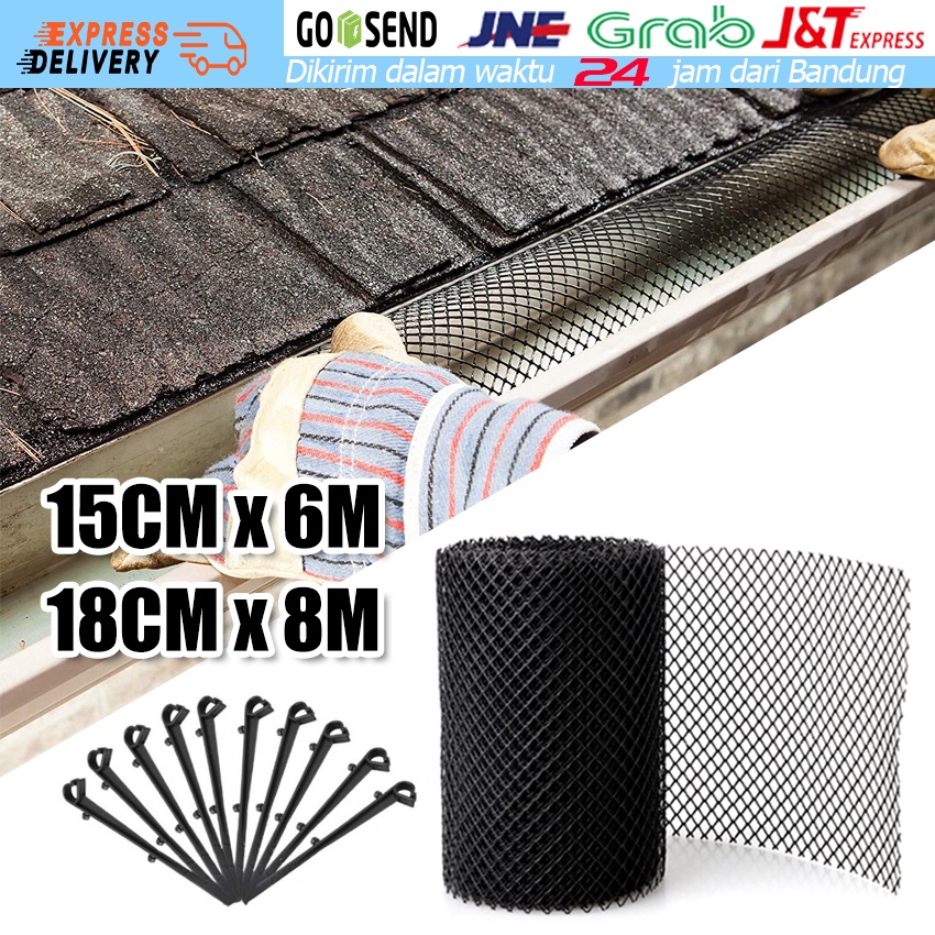 Jual Plastic Gutter Guard Mesh, Leaf Protection Mesh Gutter Guards Roll