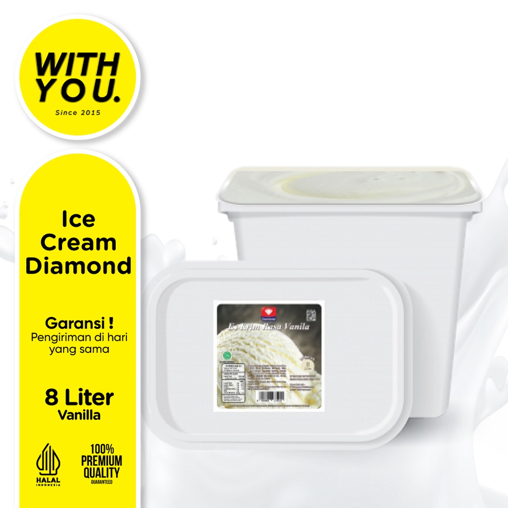 Jual Ice Cream Diamond Es Krim 8 Liter ( Vanila,