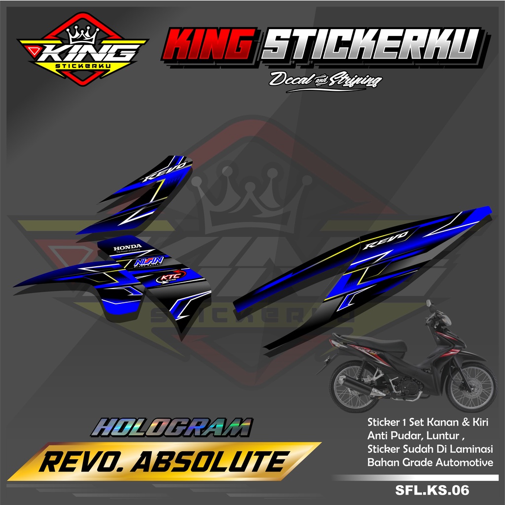 Jual Stiker Striping List Variasi Motor Revo Absolute - Sticker