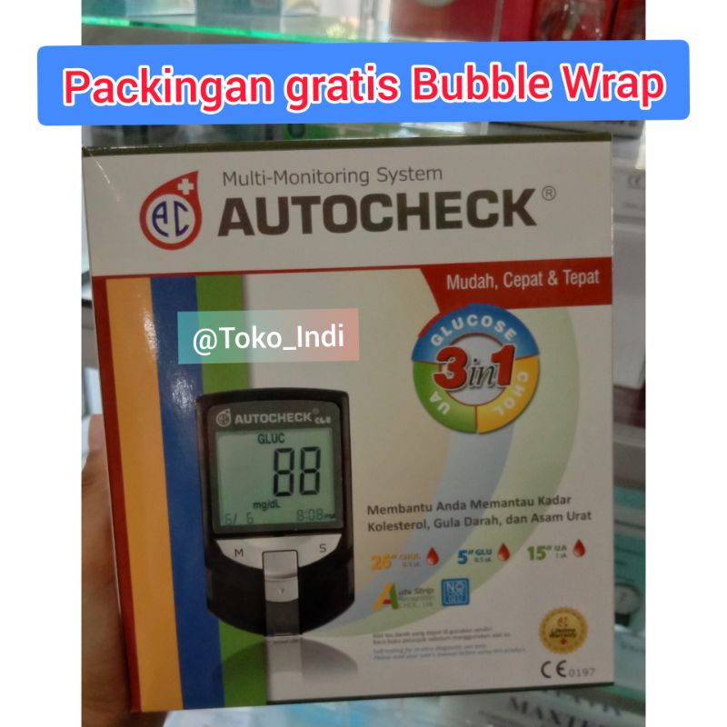 Jual Autocheck 3 in 1/ Autocheck GCU Alat Multi-monitoring Cek Gula ...