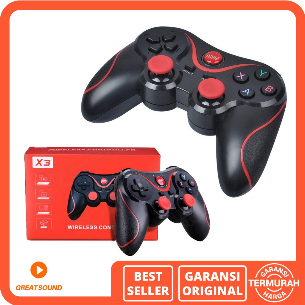 Jual X3 Wireless Controller X3 Gamepad Joystick Bluetooth Plus Holder