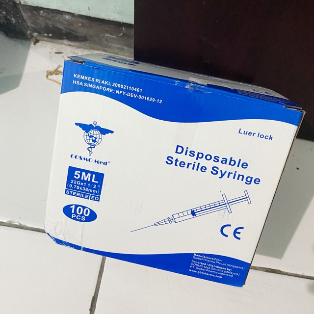 Jual Spuit Disposable Sterile Syringe Cosmo Med Isi Per Box