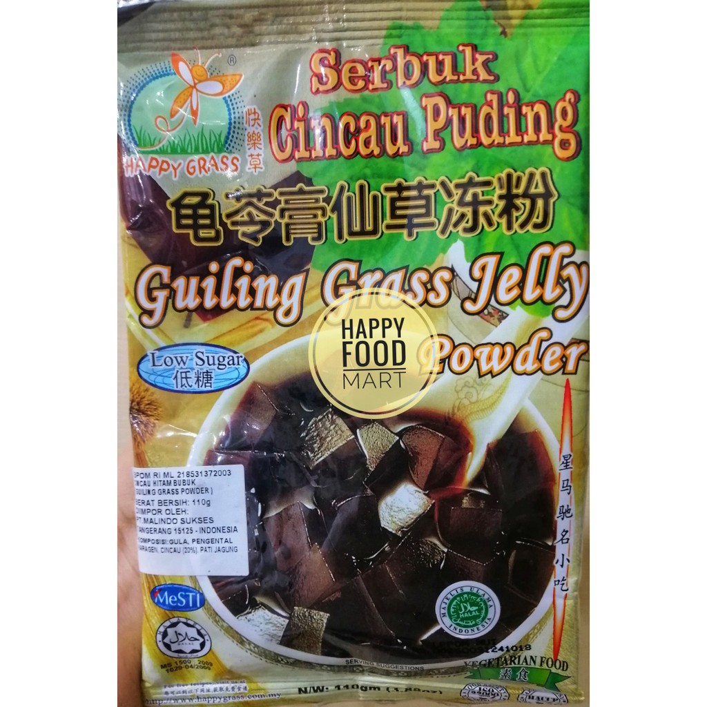 Jual [SALE] HAPPY GRASS GUILING GRASS JELLY POWDER 110G/SERBUK CINCAU