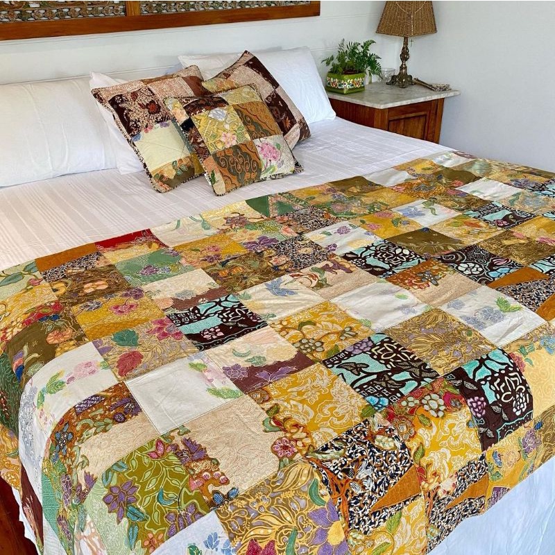 Jual Bed Cover Batik Lawasan / Selimut Batik Lawasan Jogja | Shopee