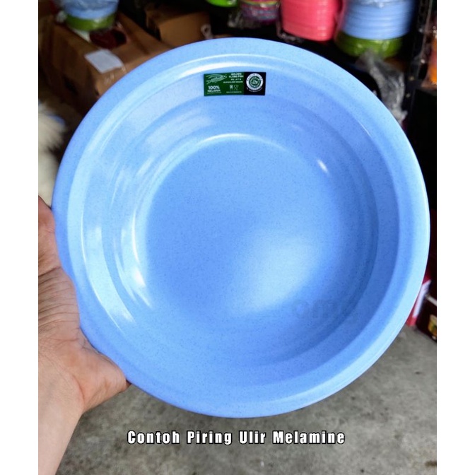 Jual Piring Makan Ulir Melamine Golden Flying Fish Bulat Bahan 100% ...