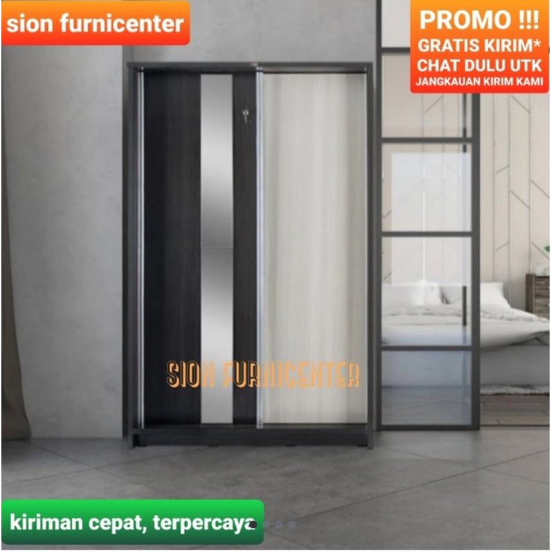 Jual Lemari Pakaian Sliding 2 Pintu Almari Pakaian Sliding Lemari