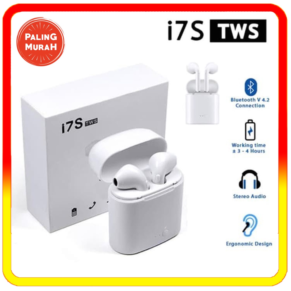 Jual CL HEADSET BLUETOOTH I7S TWS VERSI 5.0 SPORT TRUE WIRELESS EARPHONE I7S HANDSFREE Shopee Indonesia