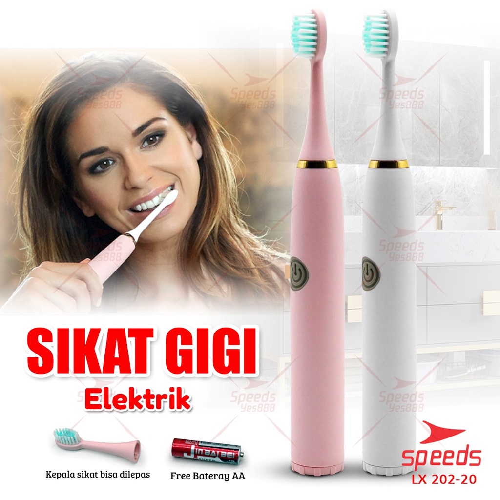 Jual SPEEDS Sikat Gigi Elektrik Sikat Gigi Mini Electric Toothbrush ...