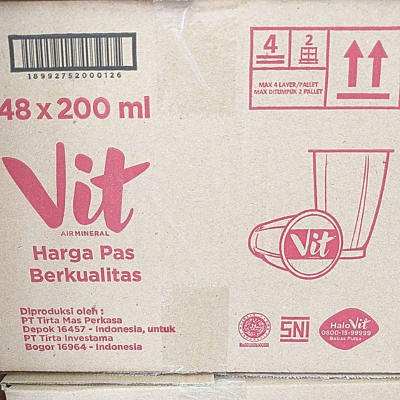 Jual Air Minum Vit Cup Gelas Ml Shopee Indonesia