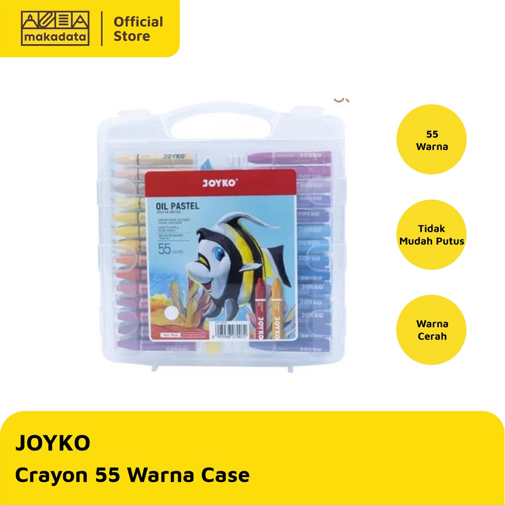 Jual CRAYON / OIL PASTELJOYKO ISI 55 WARNA MURAH Shopee Indonesia