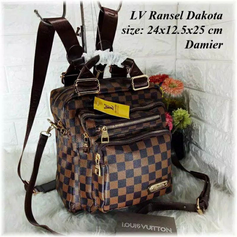 ✔️COD TAS LV RANSEL DAKOTA 3IN1 TAS MURAH- TAS IMPOR- TAS BRANDED-  TERLARIS- TAS BATAM- TAS WANITA