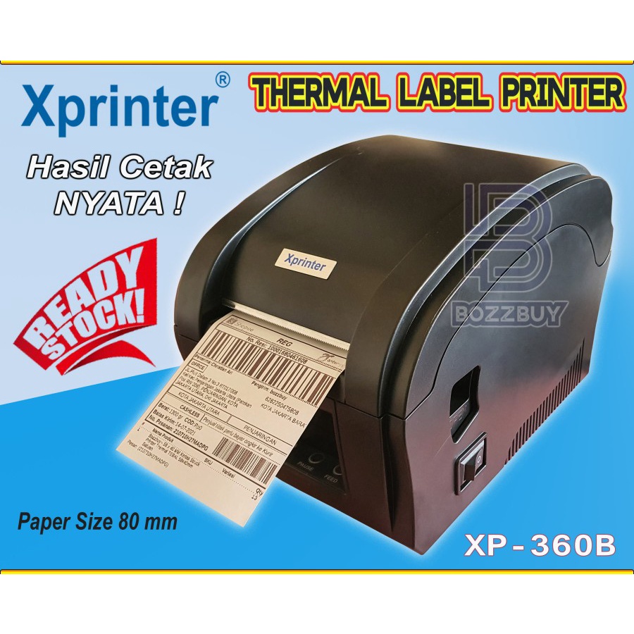 Jual Printer Barcode Thermal Label Resi XPRINTER XP360B