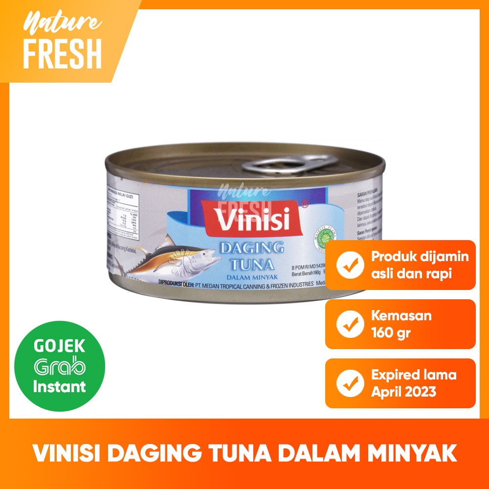 Jual Vinisi Chunk Light Tuna Daging Ikan Tuna Dalam Rendaman Minyak