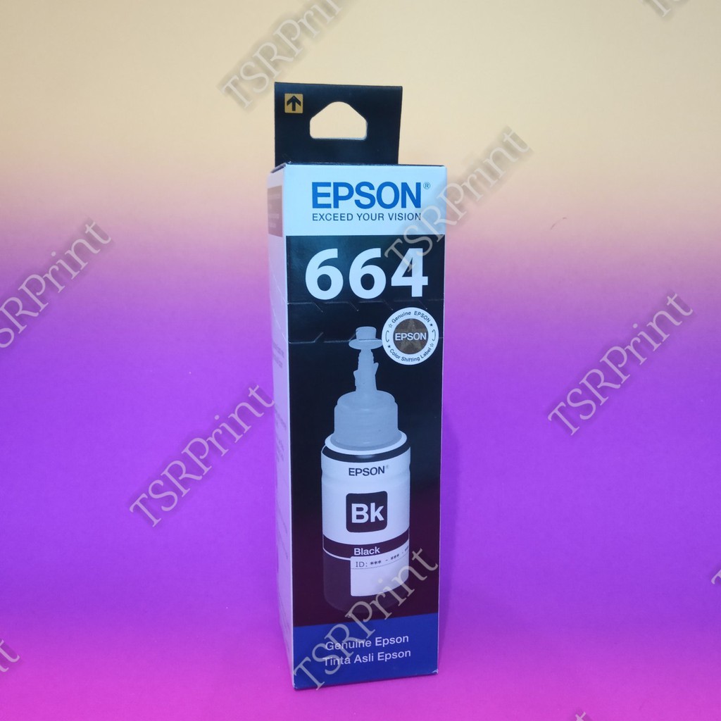 Jual Tinta Epson Original 664 T6641 Black 70ml Shopee Indonesia 9068