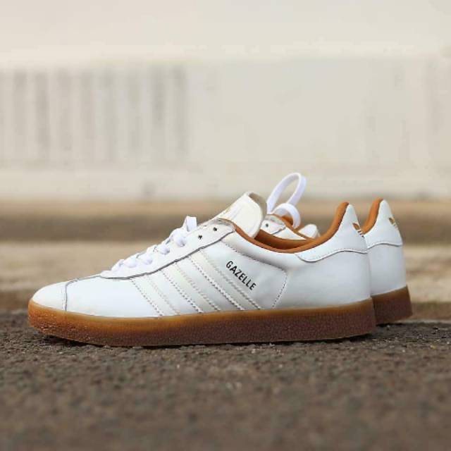 Jual ADIDAS GAZELLE II WHITE GUM SOLE ORIGINAL INDONESIA | Shopee Indonesia