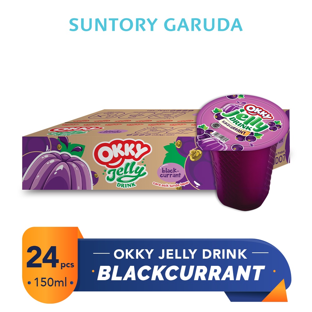 Jual Okky Jelly Drink Blackcurrant Cup 150ml Shopee Indonesia 4862