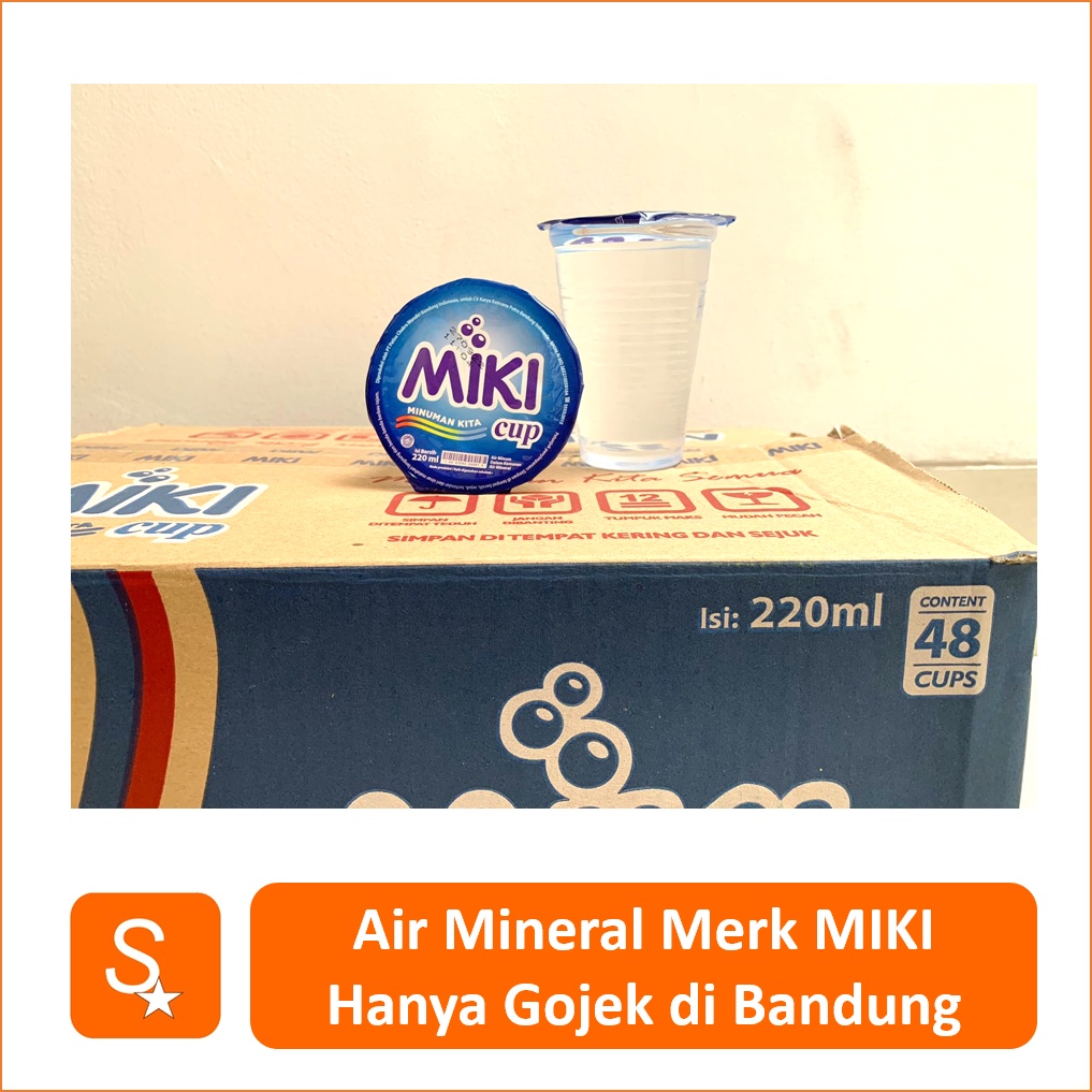 Jual Air Mineral Mikicup Gelas 1 Dus Aqua Gelas Air Minum Cup Miki Bandung Shopee Indonesia 2353