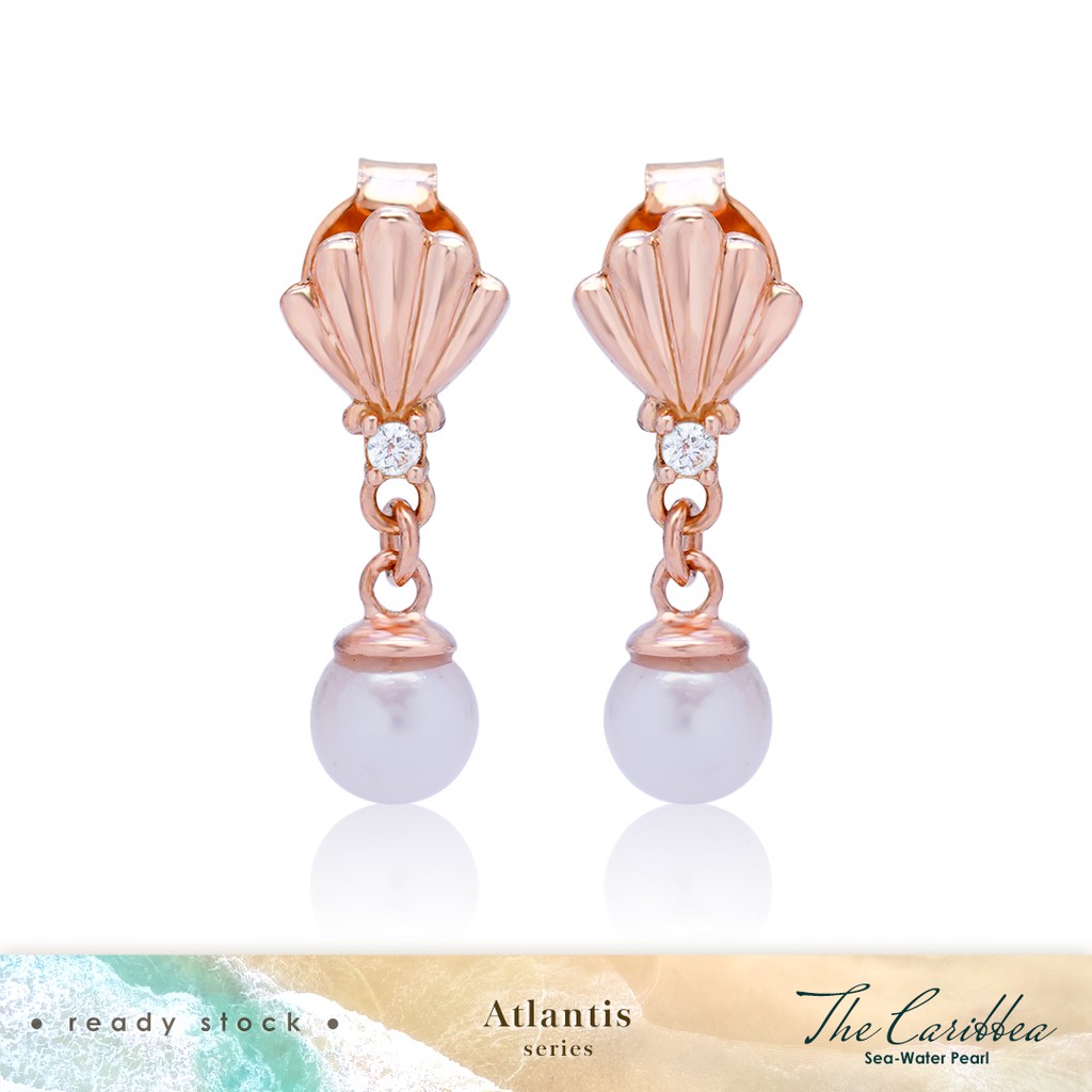 Jual Anting Emas Mutiara The Caribbea Shells - Atlantis Series | Shopee ...