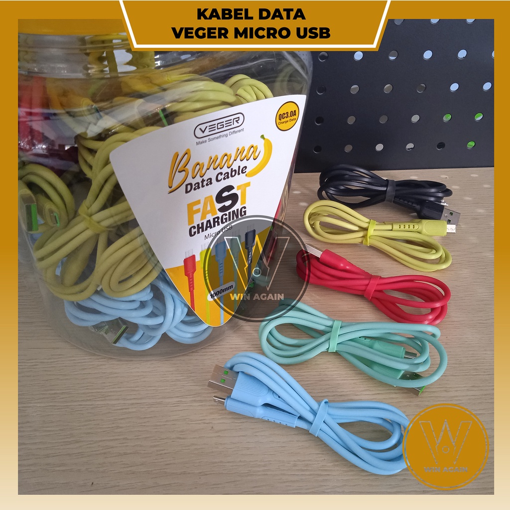 Jual Kabel Data Banana Veger Micro Usb A Fast Charging Shopee