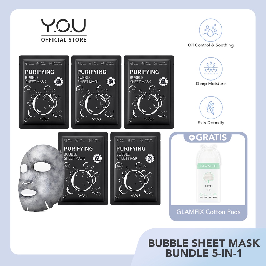 Jual KosmetikKu YOU Purifying Bubble Sheet Mask Bubble Detox Masker