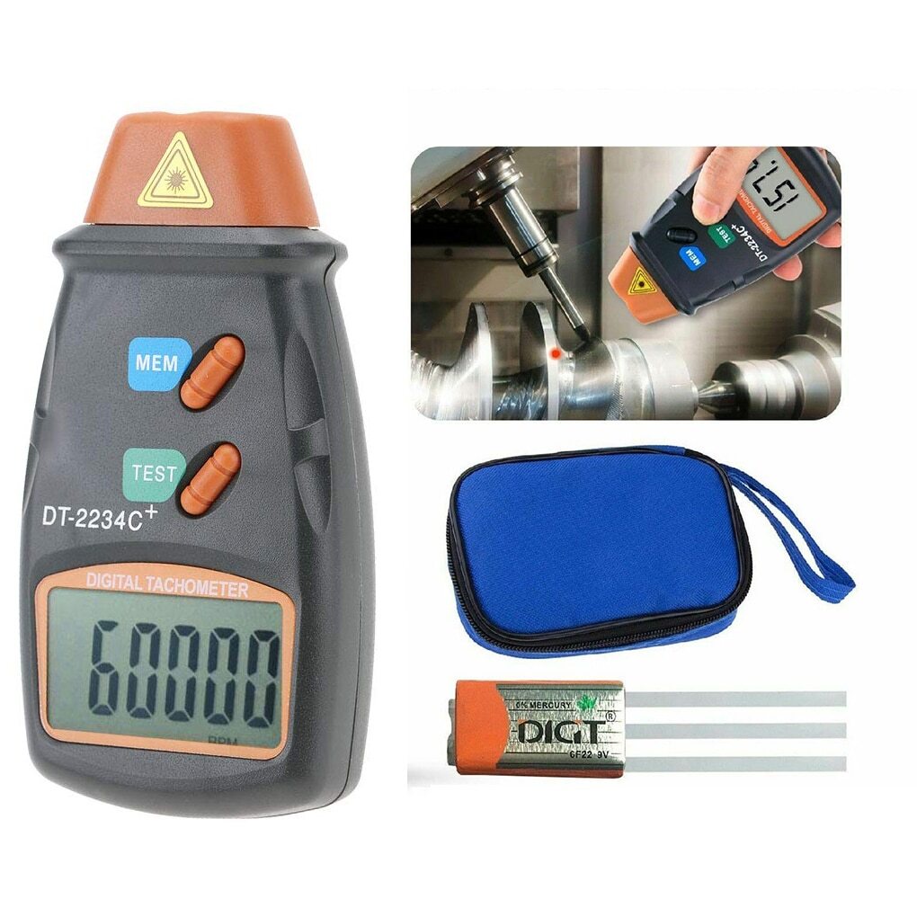 Jual Alat Ukur RPM Kecepatan Digital Laser Photo Tachometer Speed ...