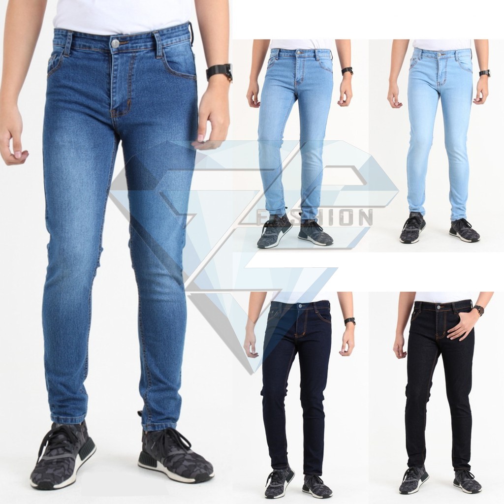 Jual Celana Jeans Lives Pensil Skinny Pria Ukuran Besar 27 - 38 ...