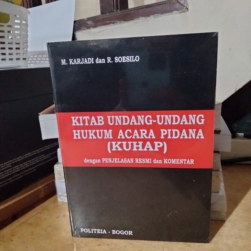 Jual Kitab Undang-undang Hukum Acara Pidana (KUHAP) By M. KARJADI & R ...