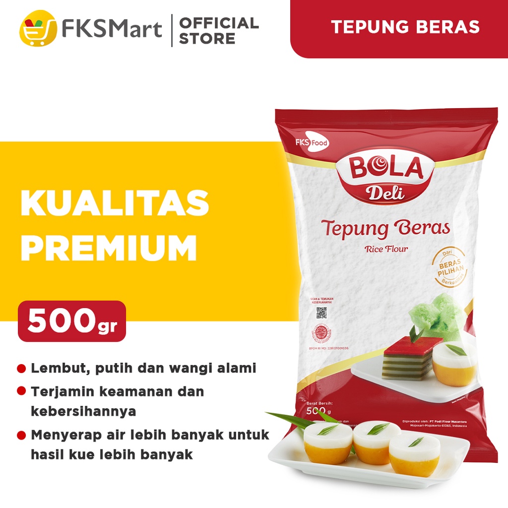 Jual BOLA Deli Tepung Beras 500 Gr Shopee Indonesia