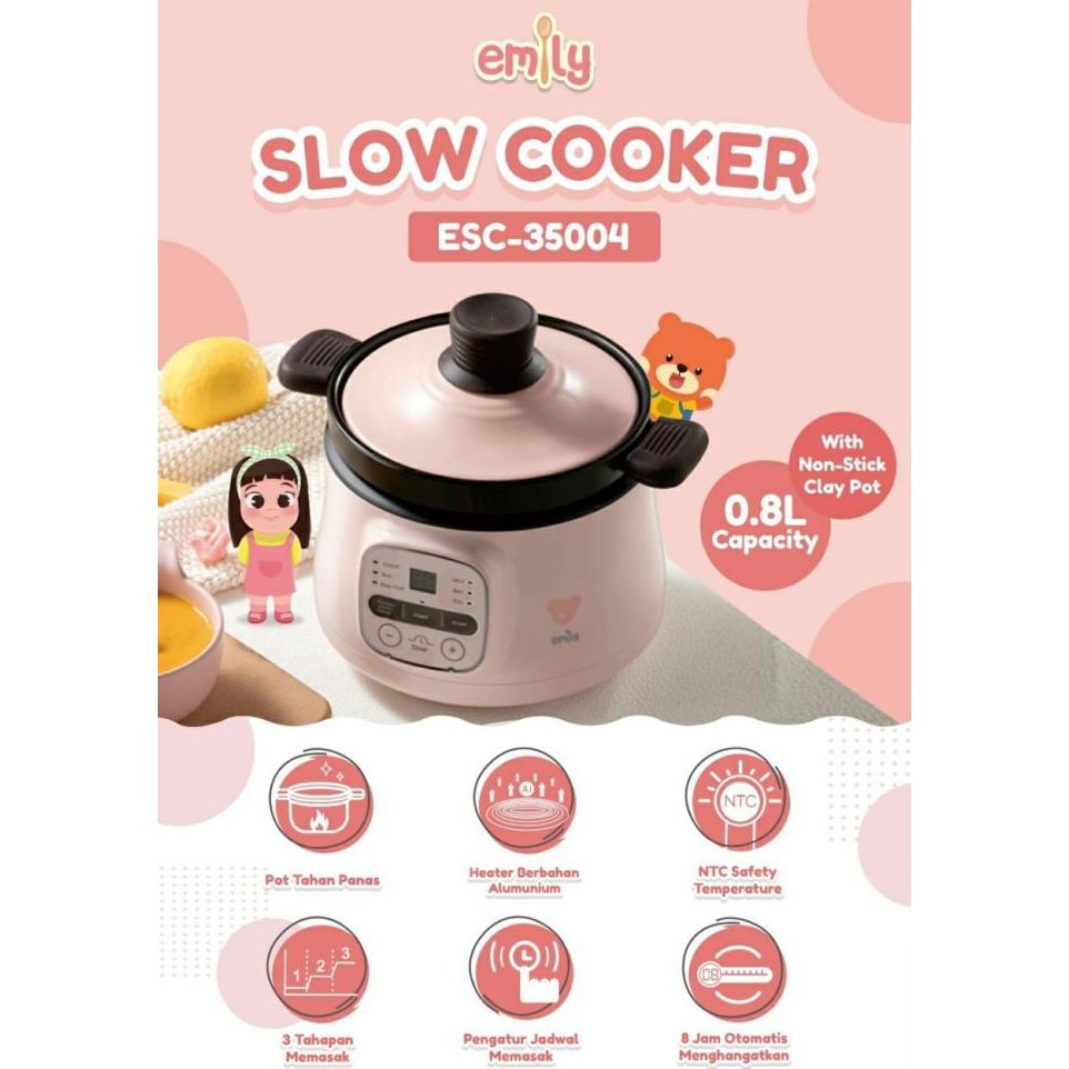 Jual Emily Slow Cooker Baby Food Maker 1L Shopee Indonesia