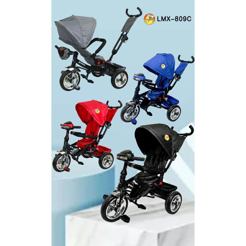 Jual Sepeda Roda Tiga Stroller Anak Pacific LMX-809C / 105 Music n ...