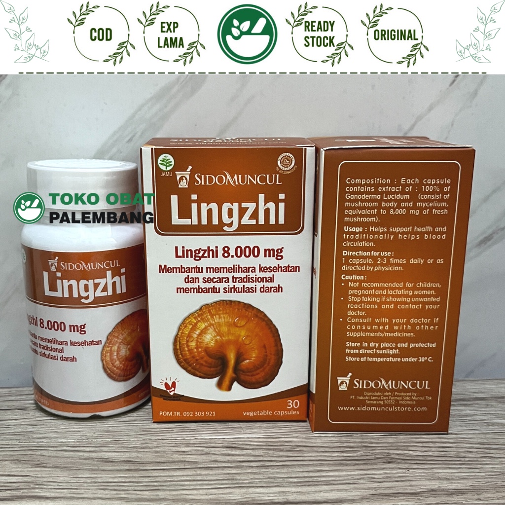 Jual SIDOMUNCUL LINGZHI 30 KAPSUL TUMOR KANKER GULA DARAH KOLESTROL ...