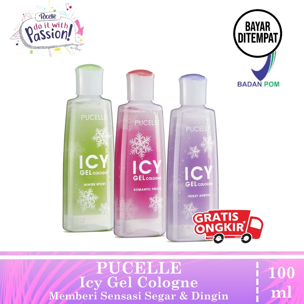 Jual PUCELLE Icy Gel Cologne 100ml ( Menjaga Kulit Tetap Segar Dan ...