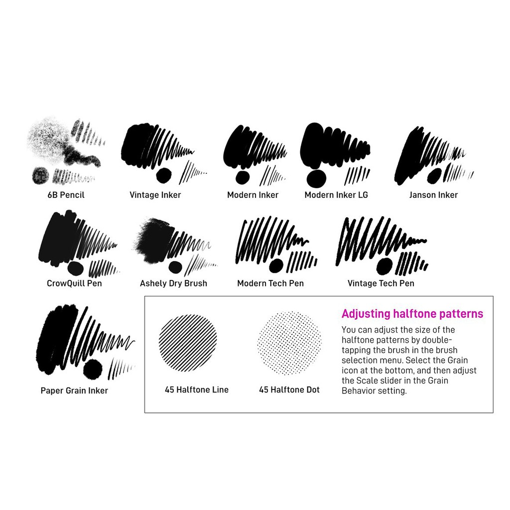Jual Procreate Brush - Procreate Vintage Comic Ink Brushes | Shopee ...