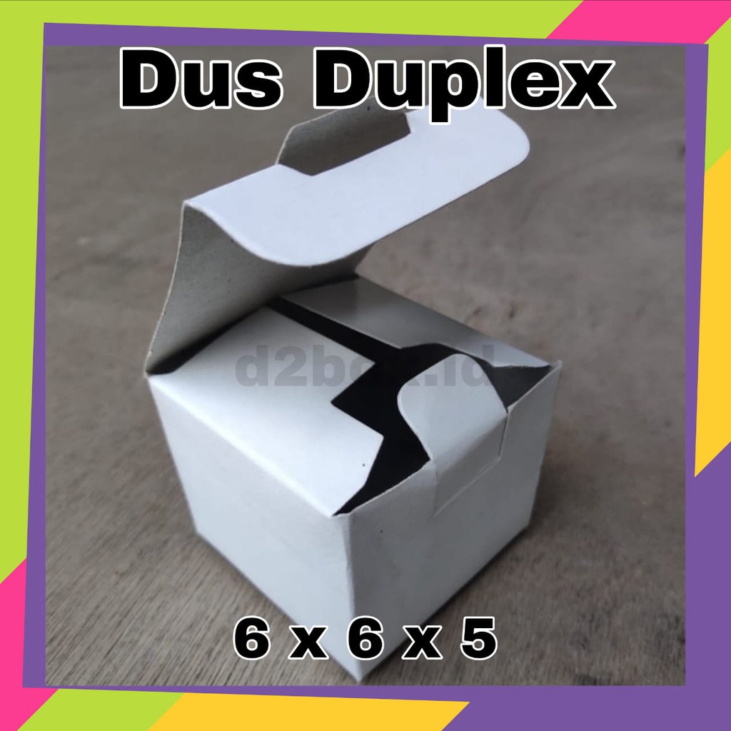 Jual Kardus Duplex Box Kemasan Uk 6 X 6 X 5 Cm Shopee Indonesia