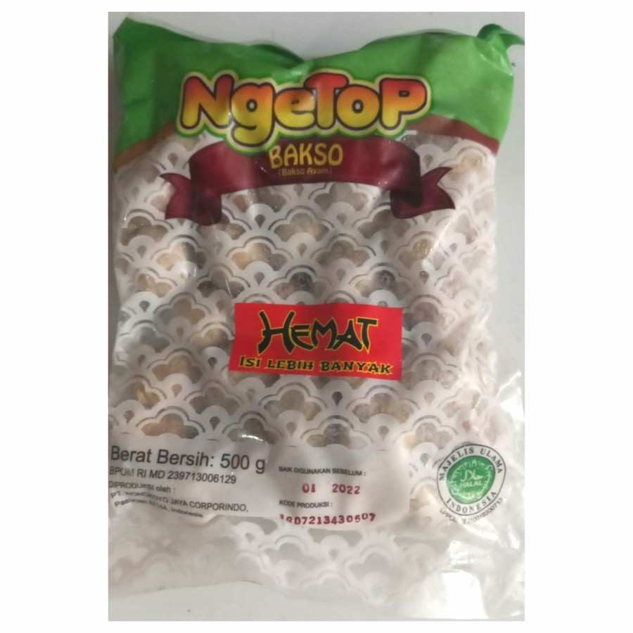 Jual Frozen Ngetop Bakso Ayam Baso Ayam Frozen 500 Gr Shopee Indonesia