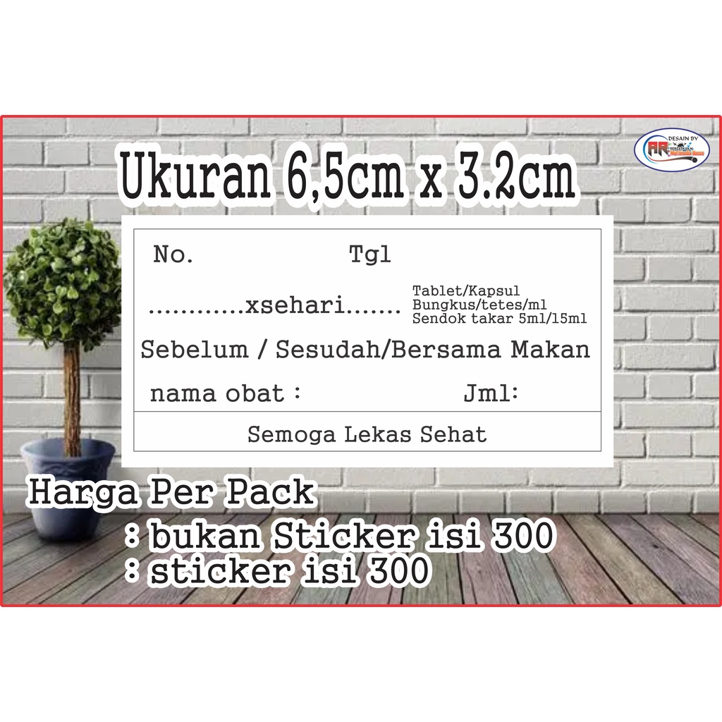Jual Etiket obat / label stiker dan non sticker kapsul tablet termurah ...