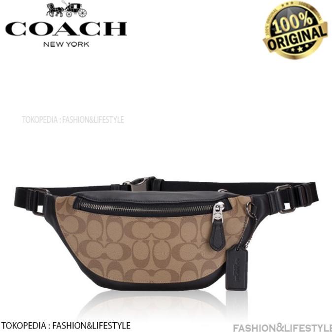Jual Coach Rivington Warren Signature Mini Belt Waist Bag Original 100