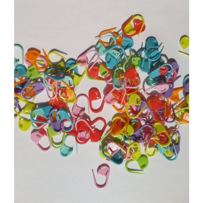Jual Peniti Plastik Penanda Rajutan Locking Stitch Marker 10 Pcs Warna ...
