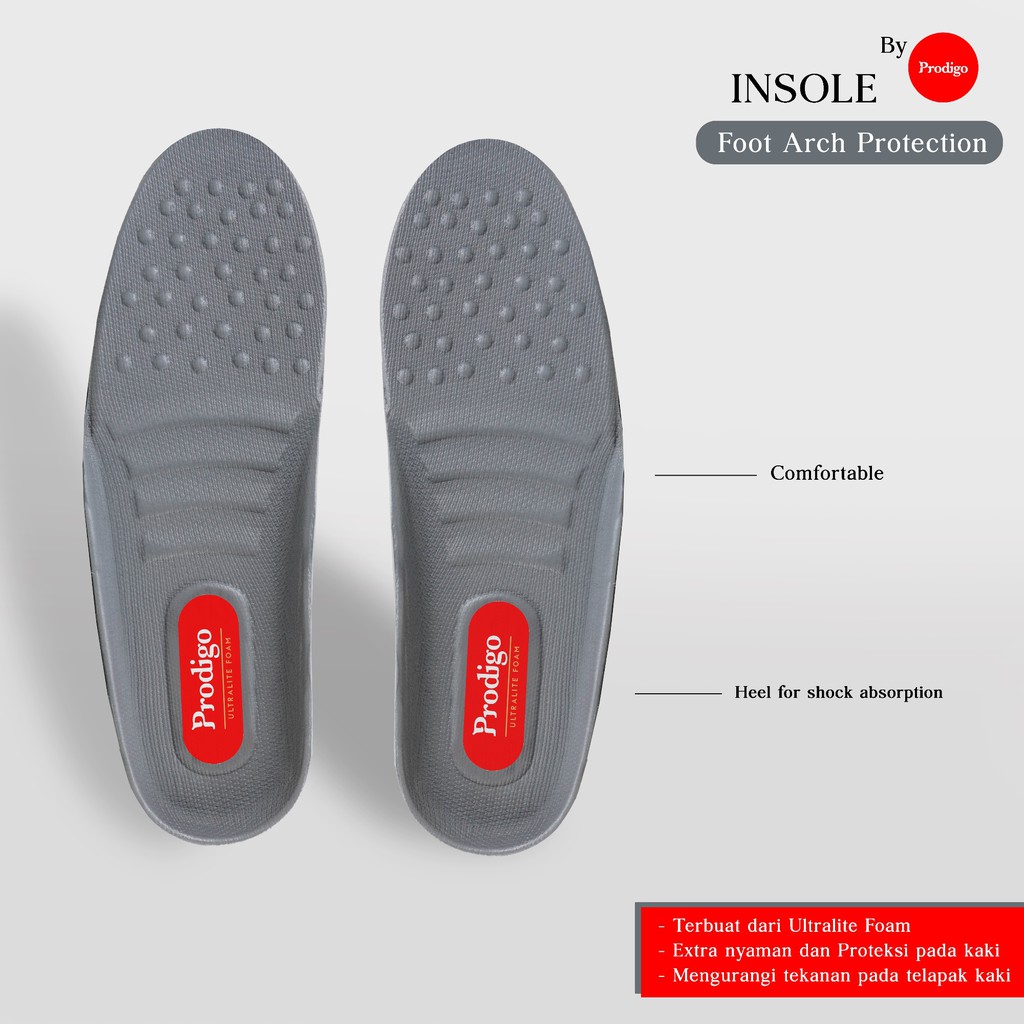 Jual Prodigo* Insole sepatu Sneakers Casual Formal Sport Sekolah Pria ...
