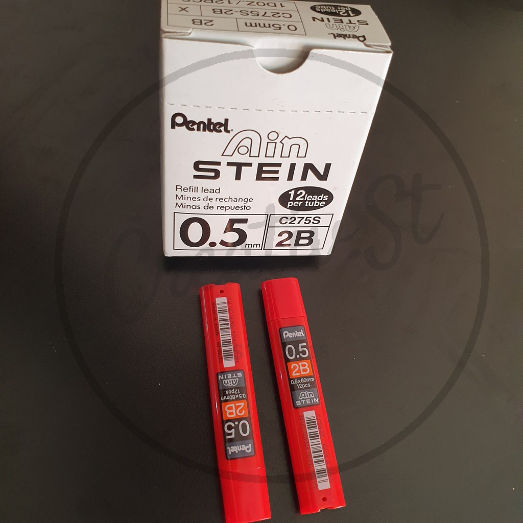 Pentel Ain Stein - Mine Di Ricarica Meccaniche, 0,9 Mm, HB