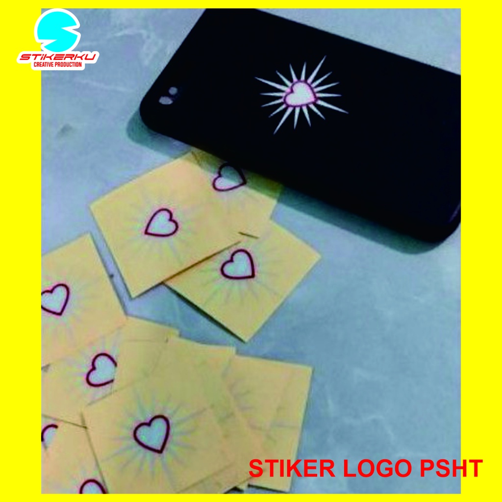 Jual Stiker Cutting Logo Psht Hati Bersinar Ukuran 5cm Bahan Reflektif